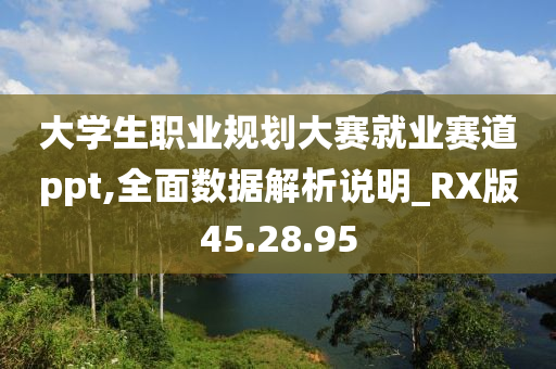 大学生职业规划大赛就业赛道ppt,全面数据解析说明_RX版45.28.95