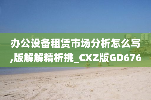 办公设备租赁市场分析怎么写,版解解精析挑_CXZ版GD676