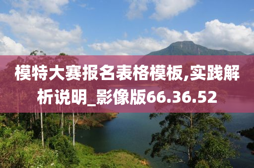 模特大赛报名表格模板,实践解析说明_影像版66.36.52