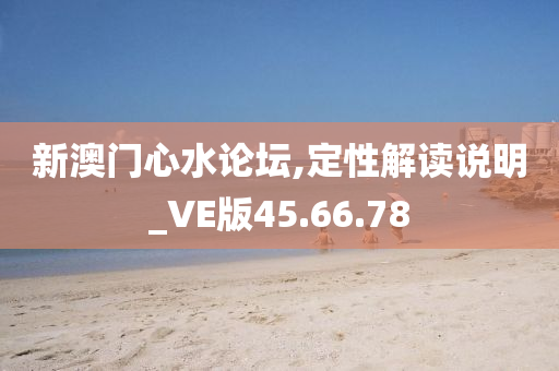 新澳门心水论坛,定性解读说明_VE版45.66.78