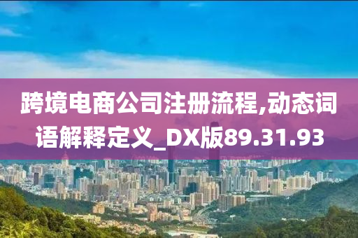 跨境电商公司注册流程,动态词语解释定义_DX版89.31.93