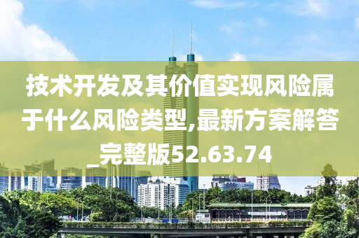 技术开发及其价值实现风险属于什么风险类型,最新方案解答_完整版52.63.74