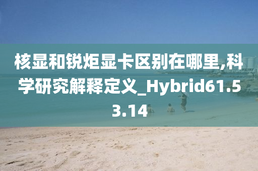 核显和锐炬显卡区别在哪里,科学研究解释定义_Hybrid61.53.14