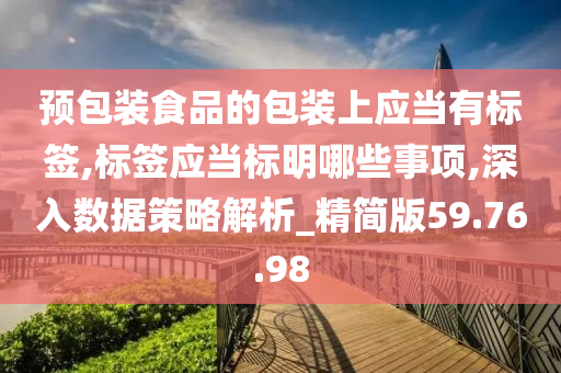 预包装食品的包装上应当有标签,标签应当标明哪些事项,深入数据策略解析_精简版59.76.98