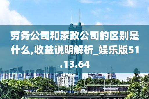 劳务公司和家政公司的区别是什么,收益说明解析_娱乐版51.13.64