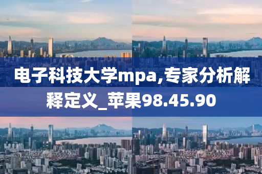 电子科技大学mpa,专家分析解释定义_苹果98.45.90