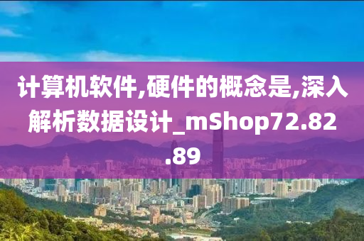 计算机软件,硬件的概念是,深入解析数据设计_mShop72.82.89