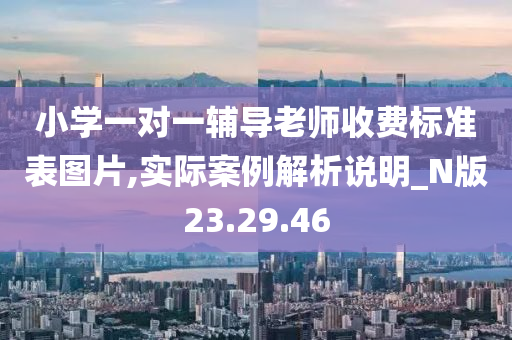 小学一对一辅导老师收费标准表图片,实际案例解析说明_N版23.29.46