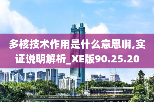 多核技术作用是什么意思啊,实证说明解析_XE版90.25.20