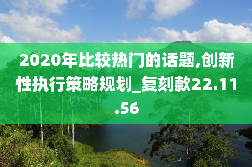 2020年比较热门的话题,创新性执行策略规划_复刻款22.11.56