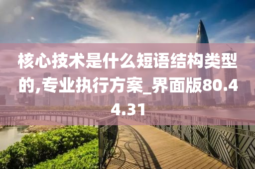 核心技术是什么短语结构类型的,专业执行方案_界面版80.44.31