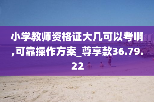 小学教师资格证大几可以考啊,可靠操作方案_尊享款36.79.22