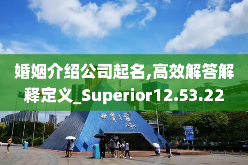 婚姻介绍公司起名,高效解答解释定义_Superior12.53.22