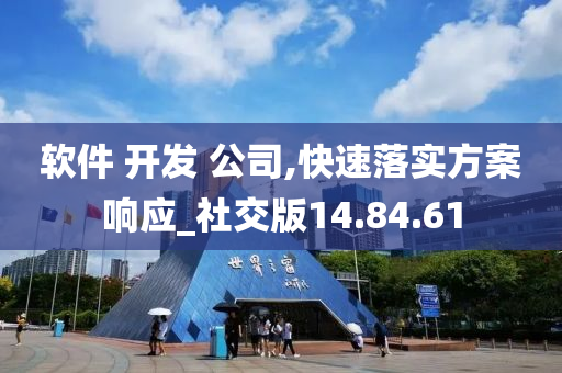 软件 开发 公司,快速落实方案响应_社交版14.84.61