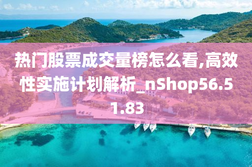 热门股票成交量榜怎么看,高效性实施计划解析_nShop56.51.83