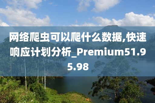 网络爬虫可以爬什么数据,快速响应计划分析_Premium51.95.98