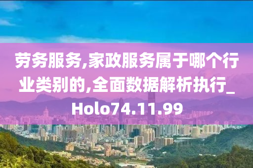 劳务服务,家政服务属于哪个行业类别的,全面数据解析执行_Holo74.11.99