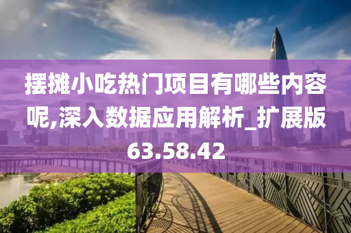 摆摊小吃热门项目有哪些内容呢,深入数据应用解析_扩展版63.58.42