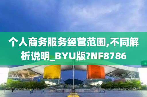 个人商务服务经营范围,不同解析说明_BYU版?NF8786