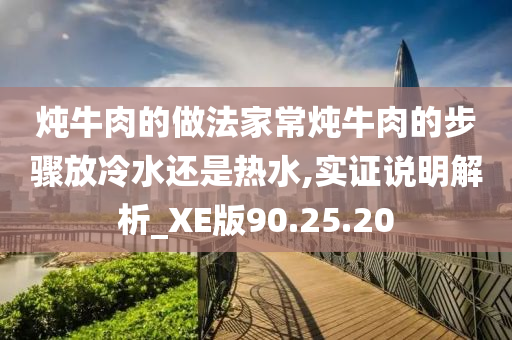 炖牛肉的做法家常炖牛肉的步骤放冷水还是热水,实证说明解析_XE版90.25.20