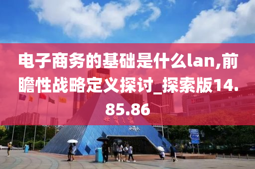 电子商务的基础是什么lan,前瞻性战略定义探讨_探索版14.85.86