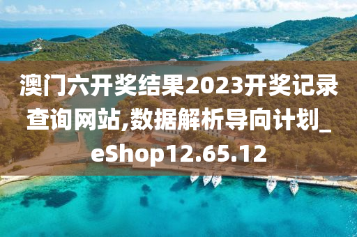 澳门六开奖结果2023开奖记录查询网站,数据解析导向计划_eShop12.65.12