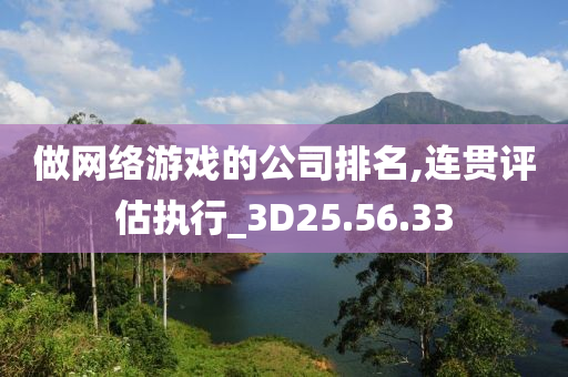 做网络游戏的公司排名,连贯评估执行_3D25.56.33