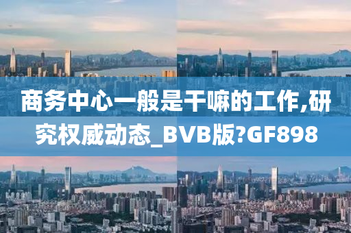 商务中心一般是干嘛的工作,研究权威动态_BVB版?GF898