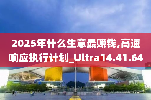 2025年什么生意最赚钱,高速响应执行计划_Ultra14.41.64