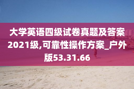 大学英语四级试卷真题及答案2021级,可靠性操作方案_户外版53.31.66