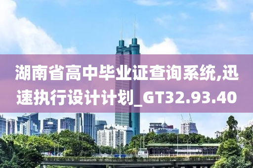 湖南省高中毕业证查询系统,迅速执行设计计划_GT32.93.40