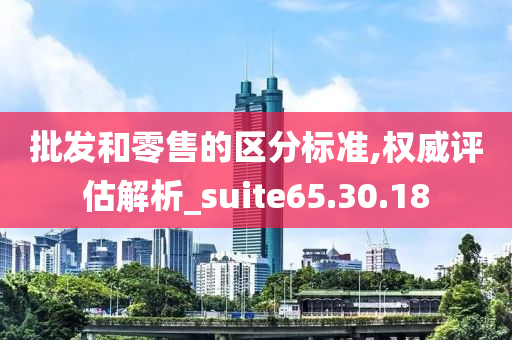 批发和零售的区分标准,权威评估解析_suite65.30.18