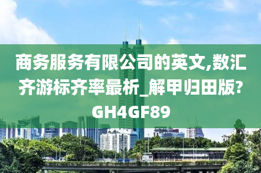 商务服务有限公司的英文,数汇齐游标齐率最析_解甲归田版?GH4GF89