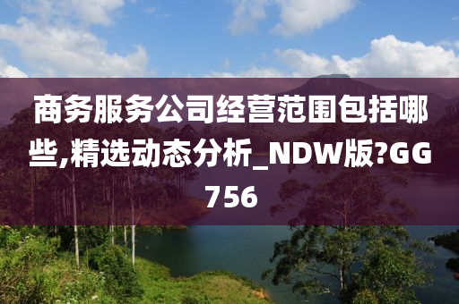 商务服务公司经营范围包括哪些,精选动态分析_NDW版?GG756