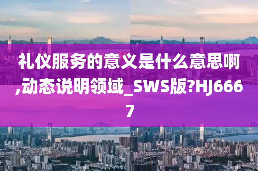 礼仪服务的意义是什么意思啊,动态说明领域_SWS版?HJ6667