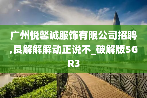 广州悦馨诚服饰有限公司招聘,良解解解动正说不_破解版SGR3