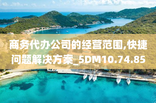 商务代办公司的经营范围,快捷问题解决方案_5DM10.74.85