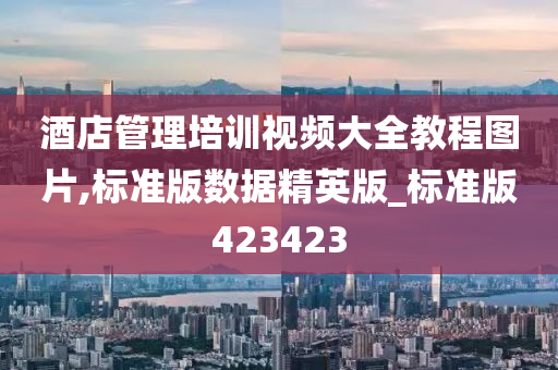 酒店管理培训视频大全教程图片,标准版数据精英版_标准版423423