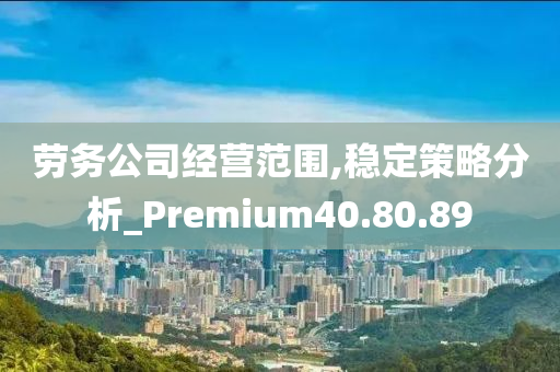 劳务公司经营范围,稳定策略分析_Premium40.80.89