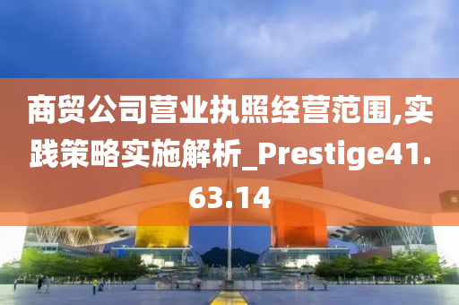 商贸公司营业执照经营范围,实践策略实施解析_Prestige41.63.14