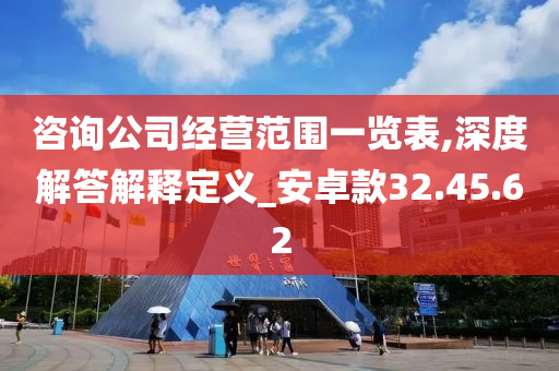 咨询公司经营范围一览表,深度解答解释定义_安卓款32.45.62