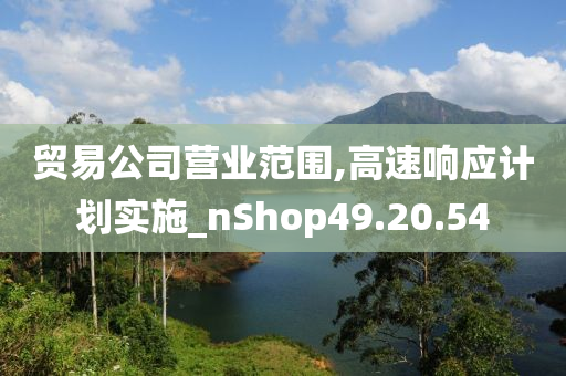 贸易公司营业范围,高速响应计划实施_nShop49.20.54