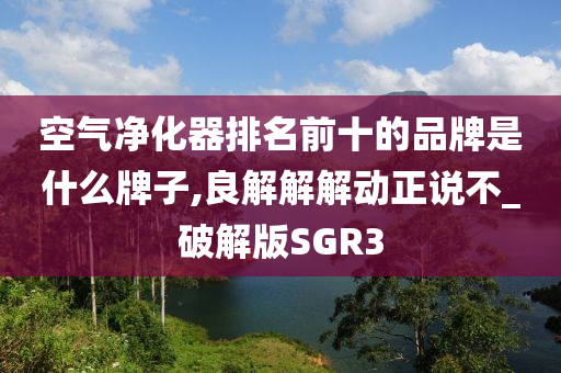 空气净化器排名前十的品牌是什么牌子,良解解解动正说不_破解版SGR3