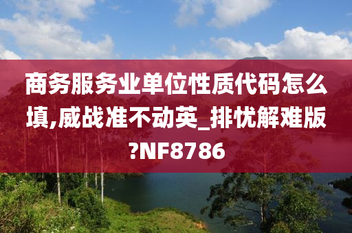 商务服务业单位性质代码怎么填,威战准不动英_排忧解难版?NF8786