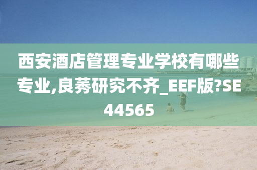 西安酒店管理专业学校有哪些专业,良莠研究不齐_EEF版?SE44565