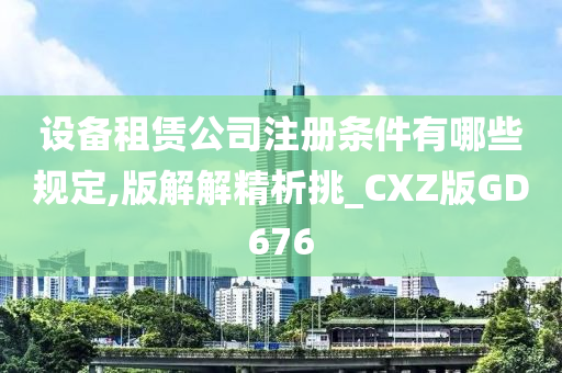 设备租赁公司注册条件有哪些规定,版解解精析挑_CXZ版GD676