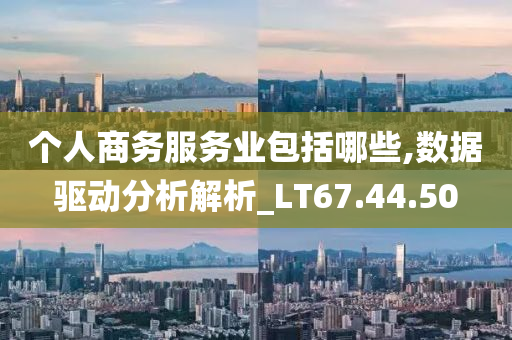 个人商务服务业包括哪些,数据驱动分析解析_LT67.44.50