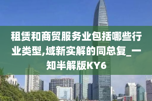 租赁和商贸服务业包括哪些行业类型,域新实解的同总复_一知半解版KY6