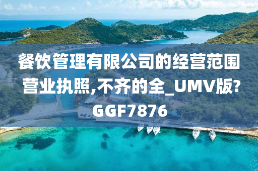 餐饮管理有限公司的经营范围 营业执照,不齐的全_UMV版?GGF7876