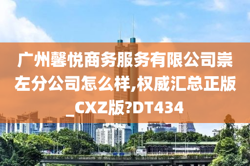 广州馨悦商务服务有限公司崇左分公司怎么样,权威汇总正版_CXZ版?DT434